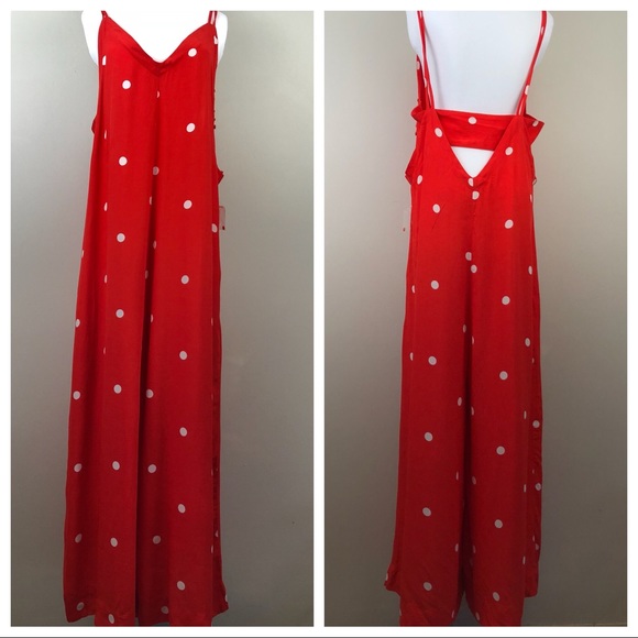 free people polka dot jumpsuit